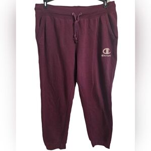 Champion Womens Maroon Jogger Pants Sz XL